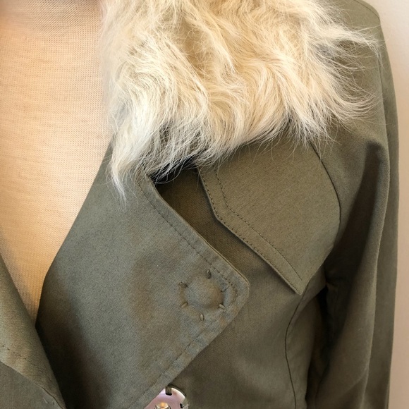 Brand New Women’s Rebecca Minkoff Army Green Trench, XS - Picture 8 of 11